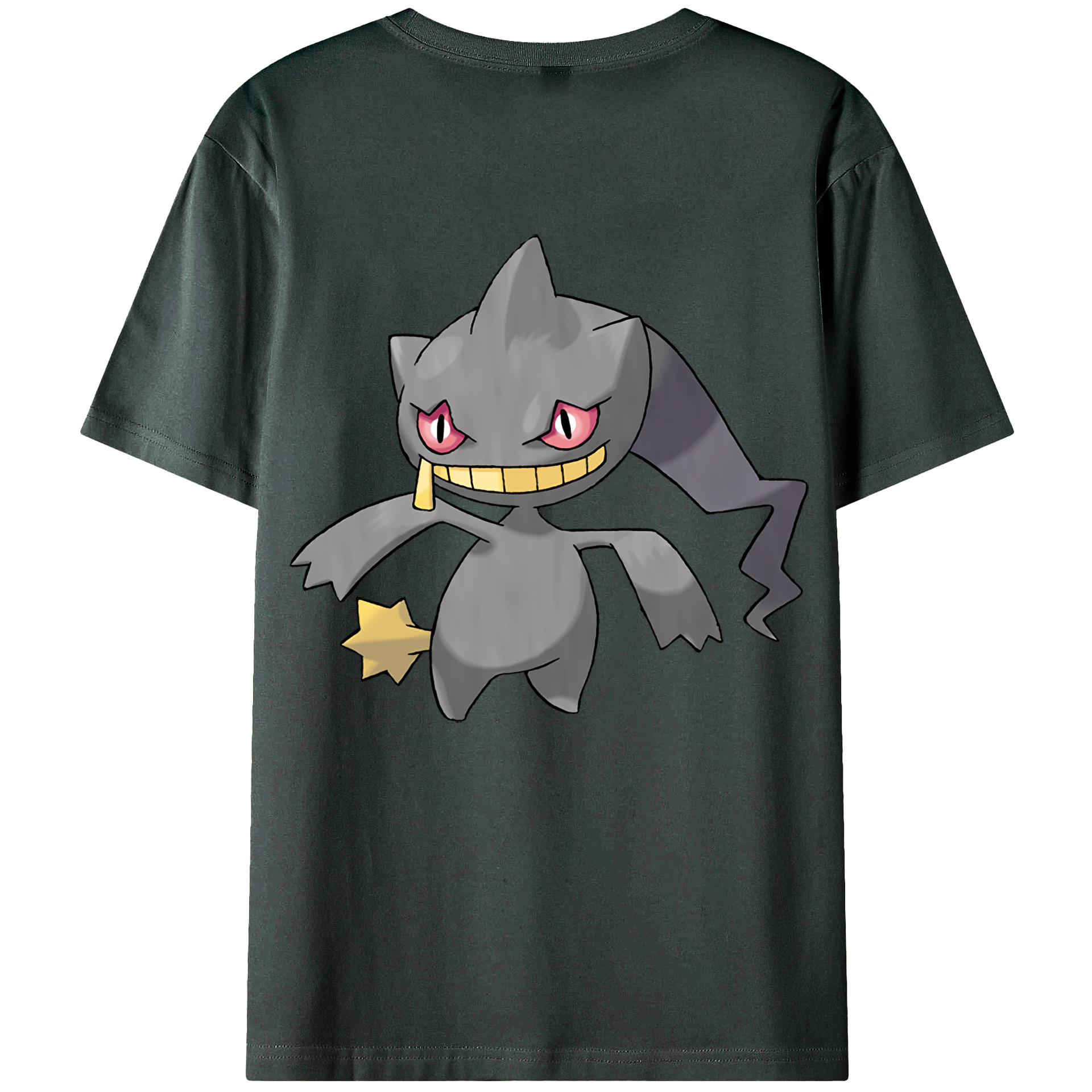 （画像用） ポケットモンスター Pokémon 綿100％ メンズ半袖Tシャツ（バックプリント） 通気性